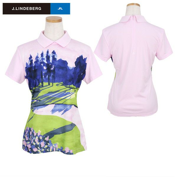 Polo shirt for women J.LINDEBERG J.LINDEBERG Japanese genuine product 2025 Spring/Summer new golf wear