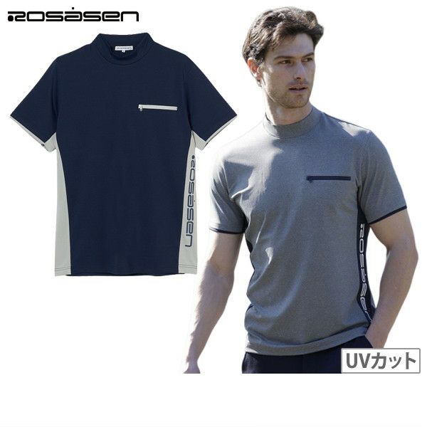 High neck shirt for men ROSASEN Aline 2025 Spring/Summer New Golf Wear