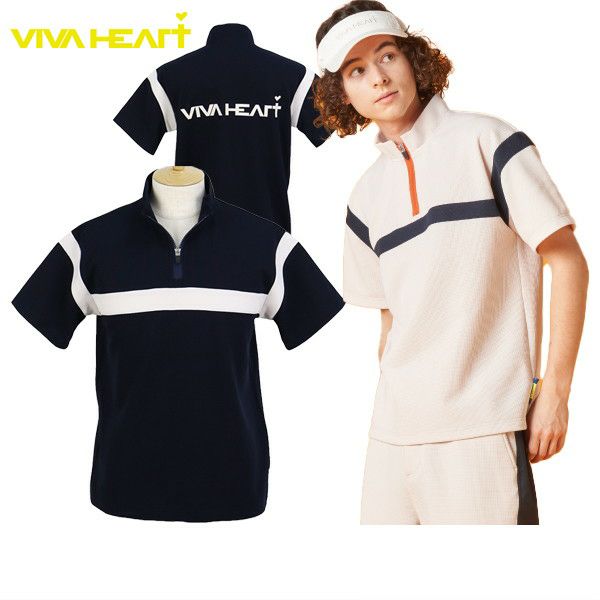 Men's Polo Shirt Viva Heart VIVA HEART 2025 Spring/Summer New Golf Wear