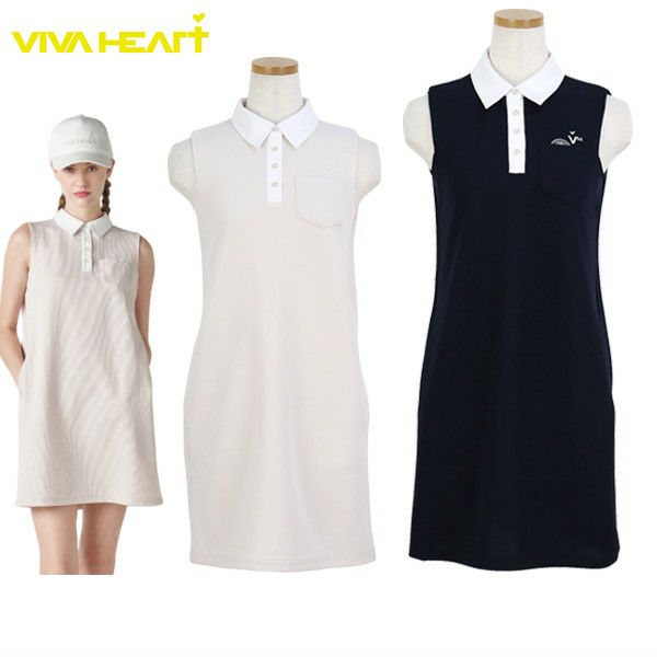 여성을위한 드레스 Viva Heart Viva Heart 2025 Spring/Summer New Golf Wear