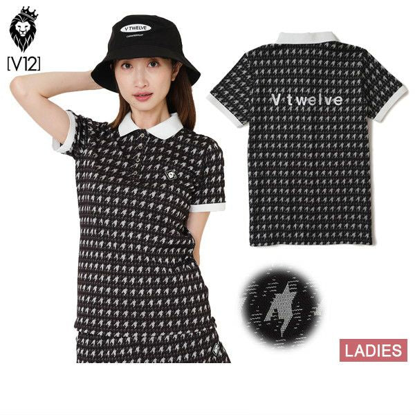 女子polo襯衫V12高爾夫V-Twelve 2025春季/夏季新高爾夫服裝