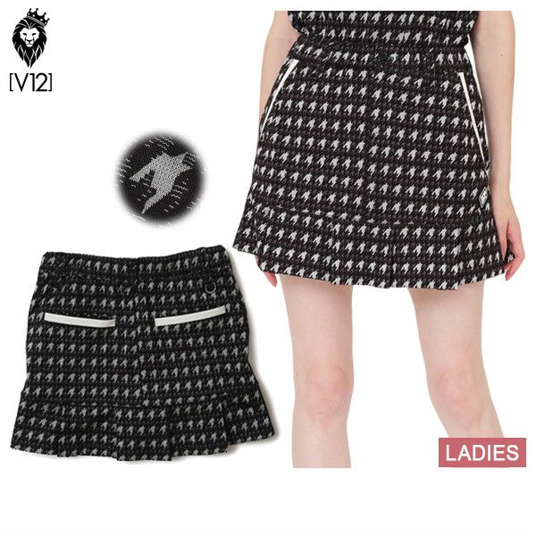 Women's Skirt V12 Golf V-Twelve 2025 Spring/Summer New Golf Wear