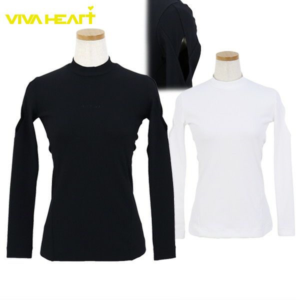 High neck shirt for women VIVA HEART 2025 Spring/Summer New Golf Wear