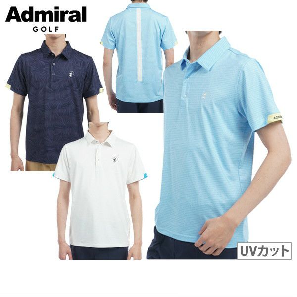 Men's Polo Shirt Admiral Golf Admiral Golf Japan Official Product 2025 Spring/Summer New Golf Wear