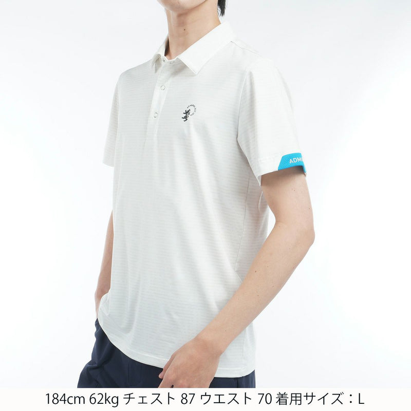 Men's Polo Shirt Admiral Golf Admiral Golf Japan Official Product 2025 Spring/Summer New Golf Wear