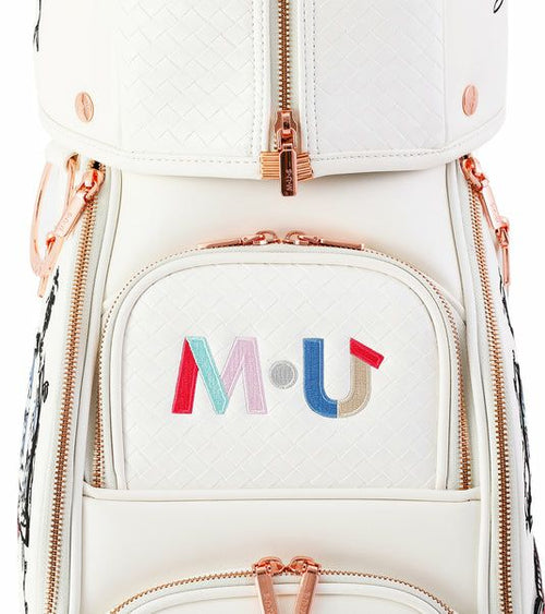 極美品✨️2025年新作　 MU SPORTS　 MUスポーツ キャディバッグ M・U SPORTS 2025年 春夏新作 MU MUスポーツ ゴルフバッグ