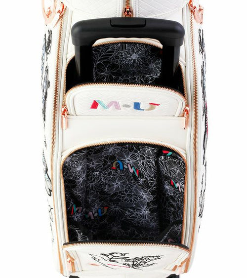極美品✨️2025年新作　 MU SPORTS　 MUスポーツ キャディバッグ M・U SPORTS 2025年 春夏新作 MU MUスポーツ ゴルフバッグ