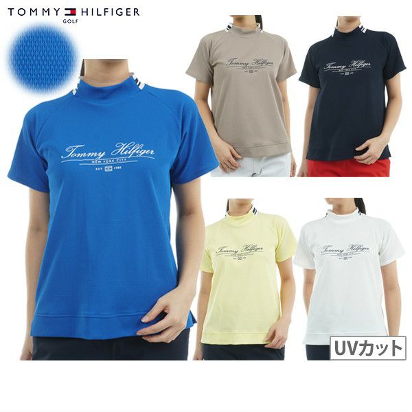 여성을위한 하이 넥 셔츠 Tommy Hilfiger 골프 Tommy Hilfiger Golf Japanese Genuine Product 2025 Spring/Summer New Golf Wear