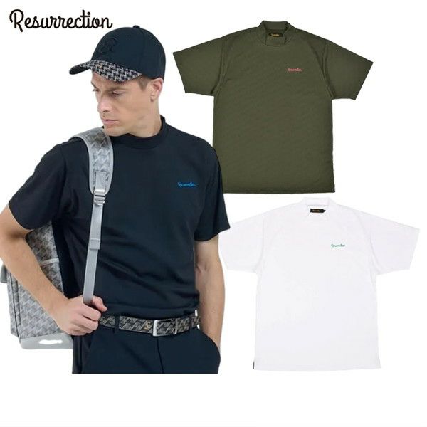 Short sleeve high neck shirt for men Resurrection 2025 Spring/Summer New Golf Wear