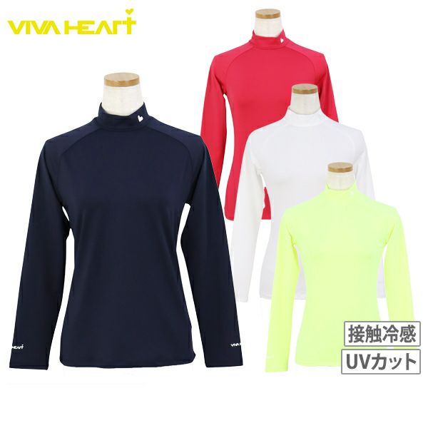 High neck shirt for women VIVA HEART 2025 Spring/Summer New Golf Wear