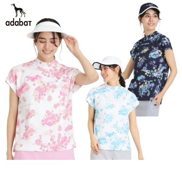 Short-sleeved high neck shirt for women adabat adabat 2025 spring/summer new golf wear