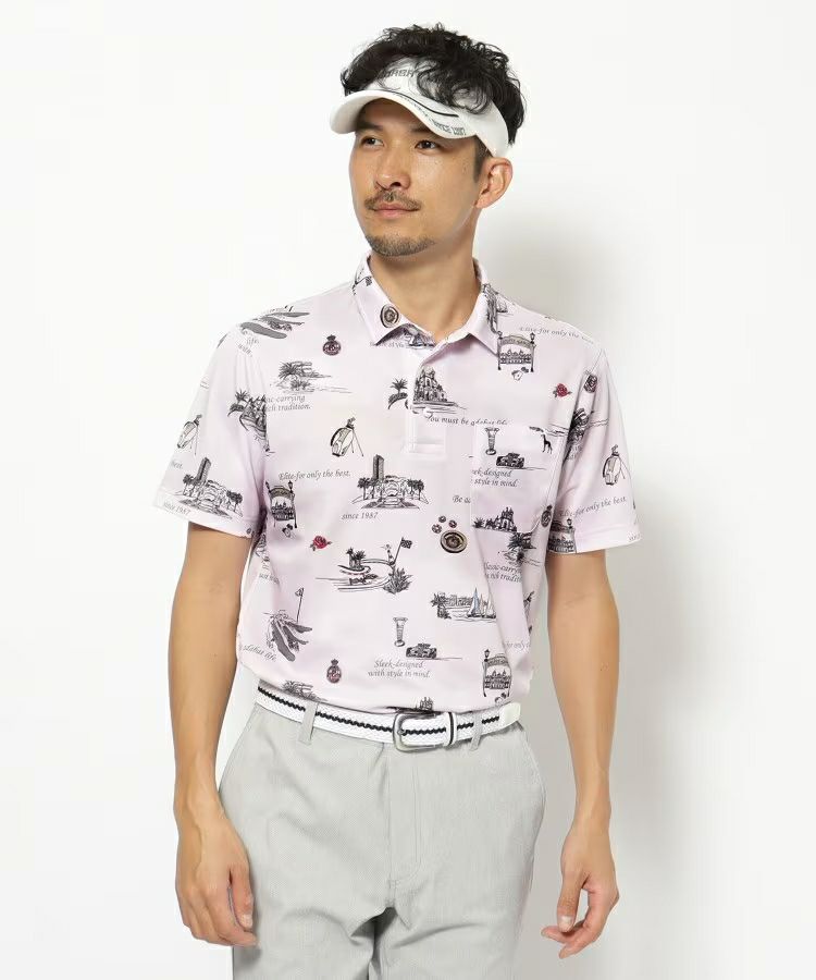 Polo shirt for men adabat adabat 2025 spring/summer new golf wear