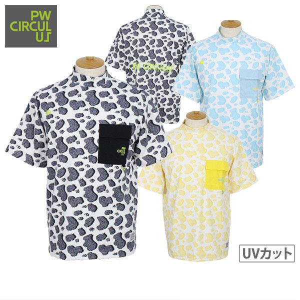 High neck shirt for men PW CIRCULUS 2025 Spring/Summer New Golf Wear