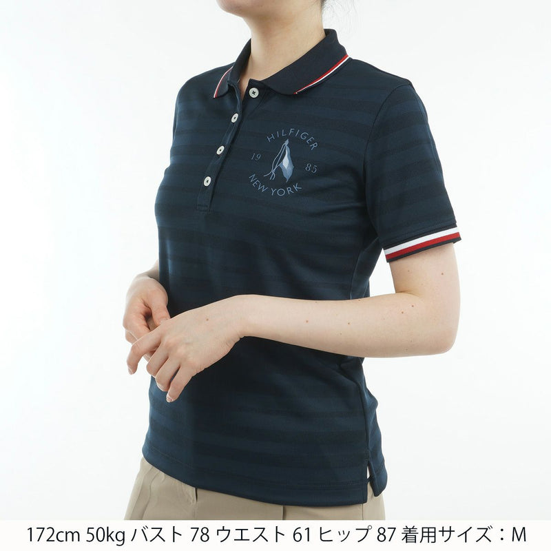 여성을위한 폴로 셔츠 Tommy Hilfiger 골프 Tommy Hilfiger Golf Japanese Genuine Product 2025 Spring/Summer New Golf Wear