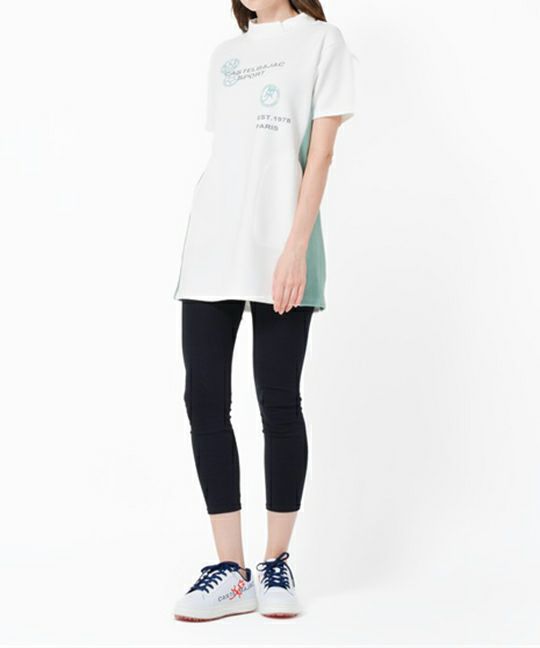 女子高領襯衫Castelbajac Sport 2025春季/夏季新高爾夫服裝