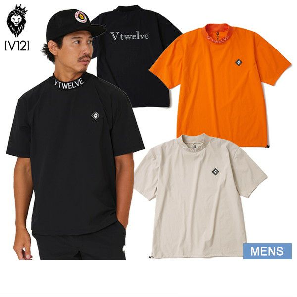 High neck shirt for men V12 golf V-Twelve 2025 Spring/Summer New Golf Wear