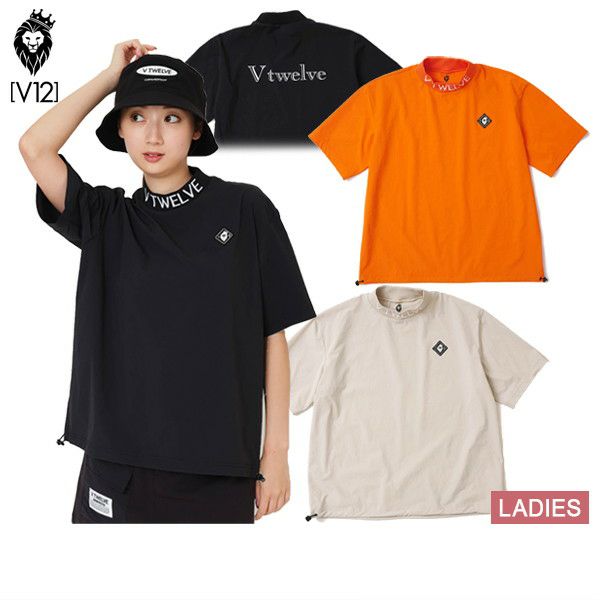 女子高頸襯衫V12高爾夫V-Twelve 2025春季/夏季新高爾夫服裝