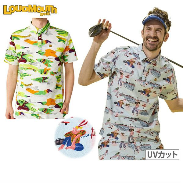 Men's Polo Shirt Loudmouth Golf LOUDMOUTH GOLF Japanese Authentic Japanese Standard 2025 Spring/Summer New Golf Wear