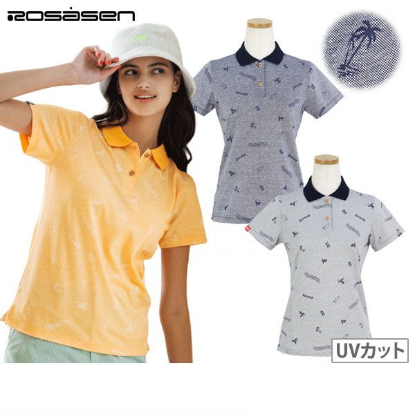 Polo shirt for women Rosasen 2025 Spring/Summer New Golf Wear