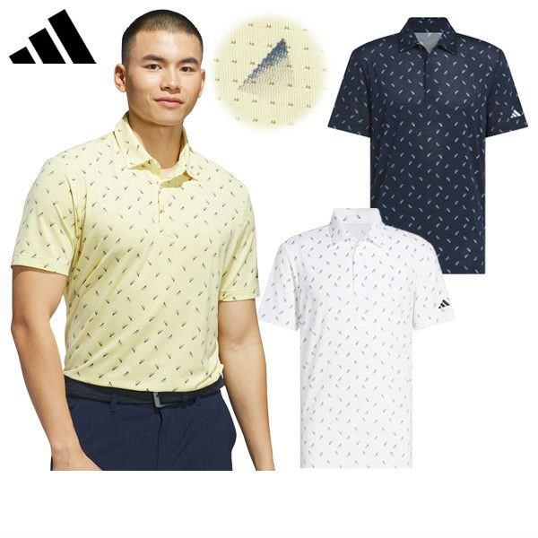 Men's Polo Shirt Adidas Golf Adidas Golf Japan Official Product 2025 Spring/Summer New Golf Wear