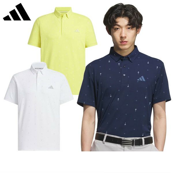 Short Sleeve Polo Shirt Men Adidas Golf Adidas Golf Japan Official Product 2025 Spring/Summer New Golf Wear