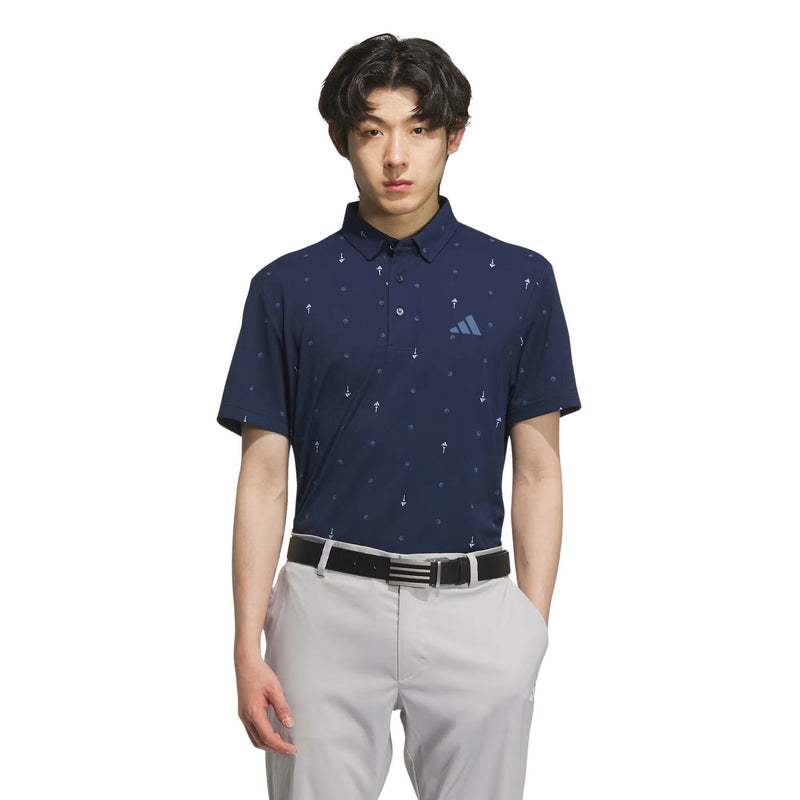 Short Sleeve Polo Shirt Men Adidas Golf Adidas Golf Japan Official Product 2025 Spring/Summer New Golf Wear