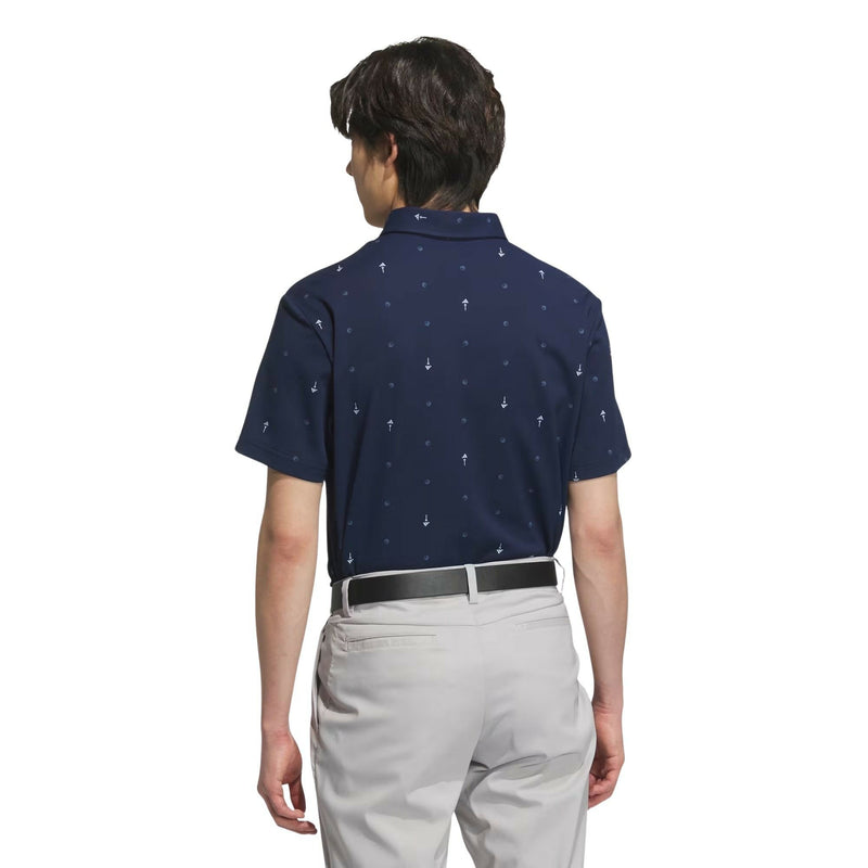 Short Sleeve Polo Shirt Men Adidas Golf Adidas Golf Japan Official Product 2025 Spring/Summer New Golf Wear