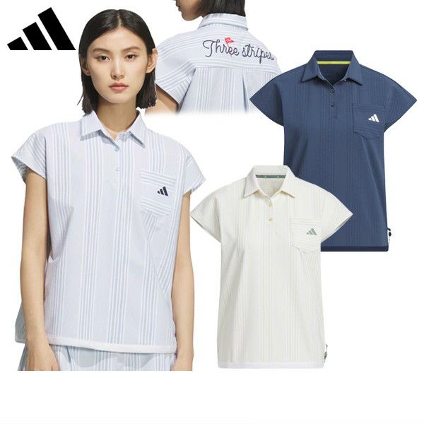 Polo shirts for women adidas adidas Golf adidas Golf Japan genuine product 2025 Spring/Summer new golf wear