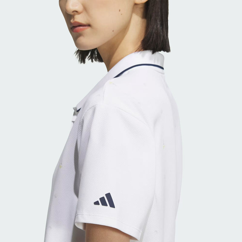 女子马球衬衫阿迪达斯阿迪达斯高尔夫adidas高尔夫日本纯种产品2025春季/夏季新高尔夫服装