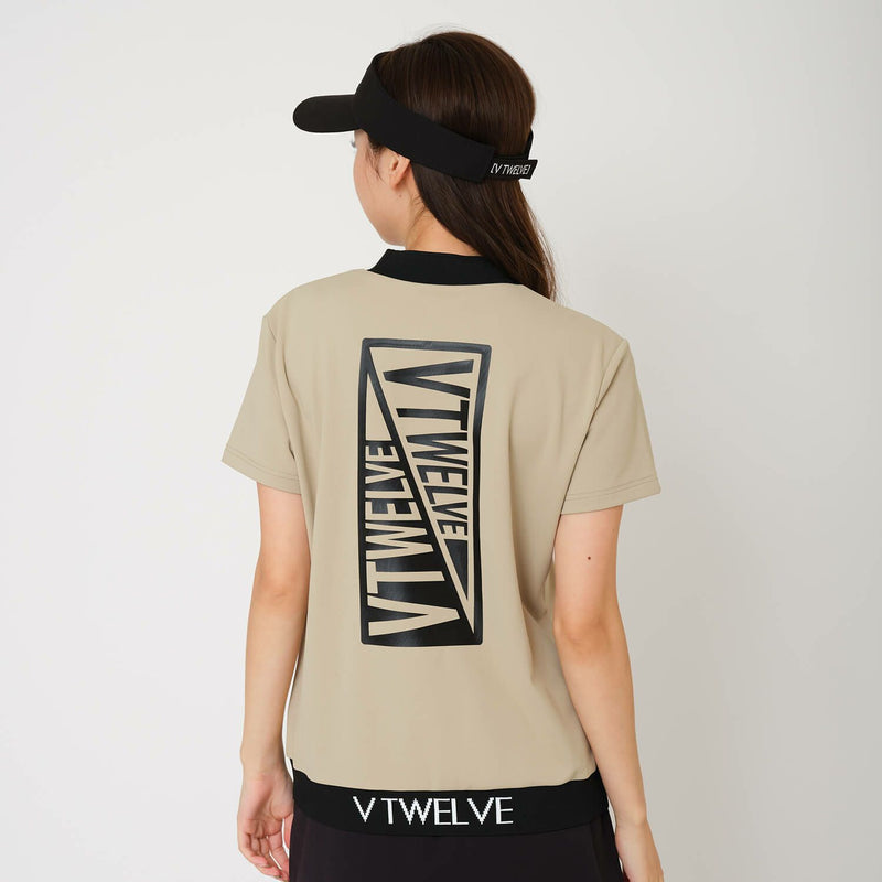 女子高頸襯衫V12高爾夫V-Twelve 2025春季/夏季新高爾夫服裝