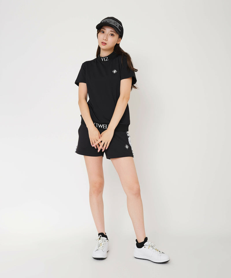 High neck shirt for women V12 golf V-Twelve 2025 Spring/Summer New Golf Wear