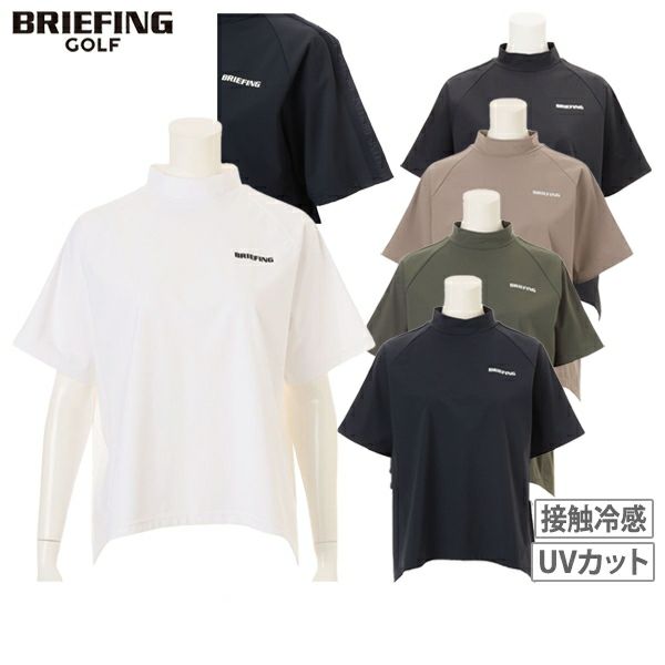 Short-sleeved high-neck shirt for women Briefing Golf BRIEFING GOLF 2025 Spring/Summer New Golf Wear