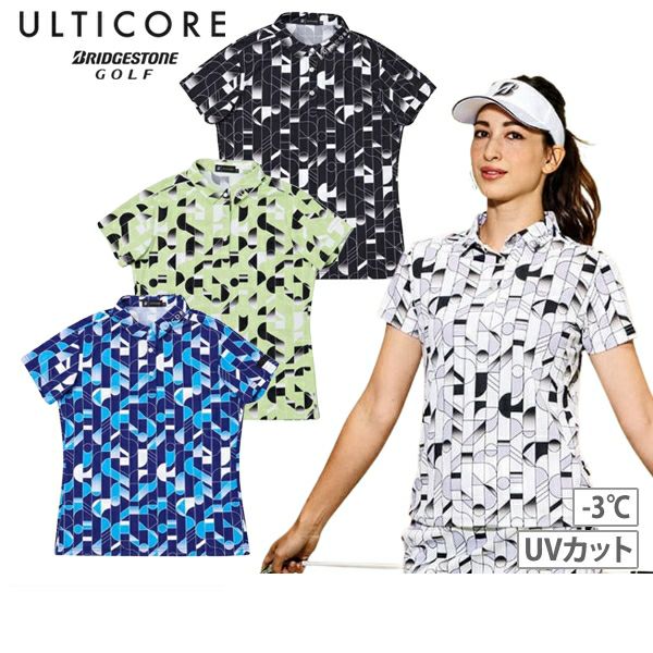 女子polo襯衫Ulticore Bridgestone高爾夫2025春季/夏季新高爾夫服裝