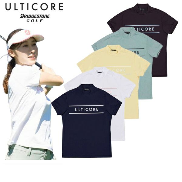 女性高頸襯衫，Ulticore Bridgestone高爾夫2025春季/夏季新高爾夫服裝