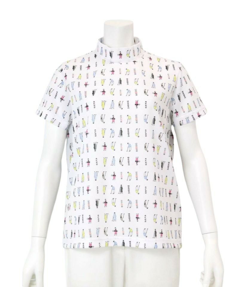 High-neck shirt for women PICONE CLUB 2025 Spring/Summer New Golf Wear