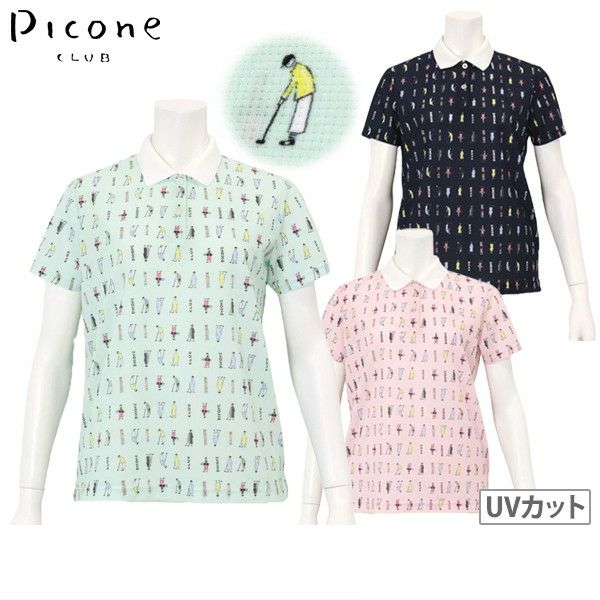 女子Polo衬衫Picone Club 2025春季/夏季新高尔夫服装