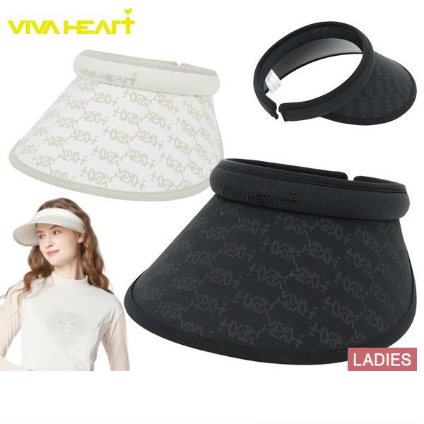 Sun Visor Women's Viva Heart VIVA HEART 2025 Spring/Summer New Golf