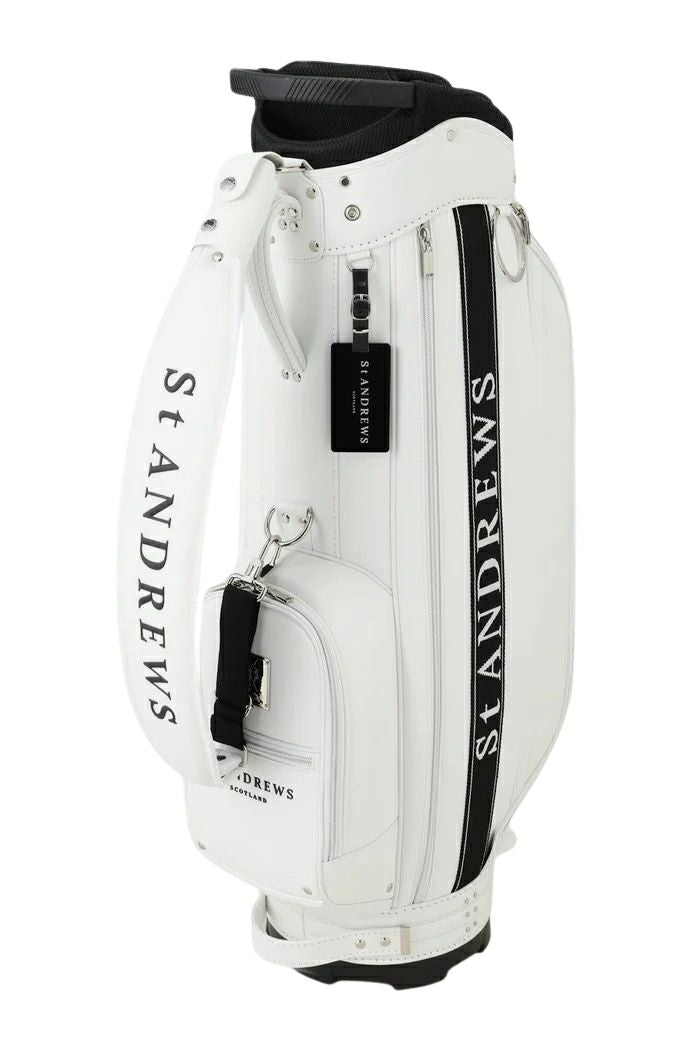 新品・未使用】 St ANDREWS ホワイト ゴルフバッグ 2025年販売中