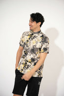 Short-sleeved high-neck shirt for men Kickslee KI-XXX THREE Golfwear