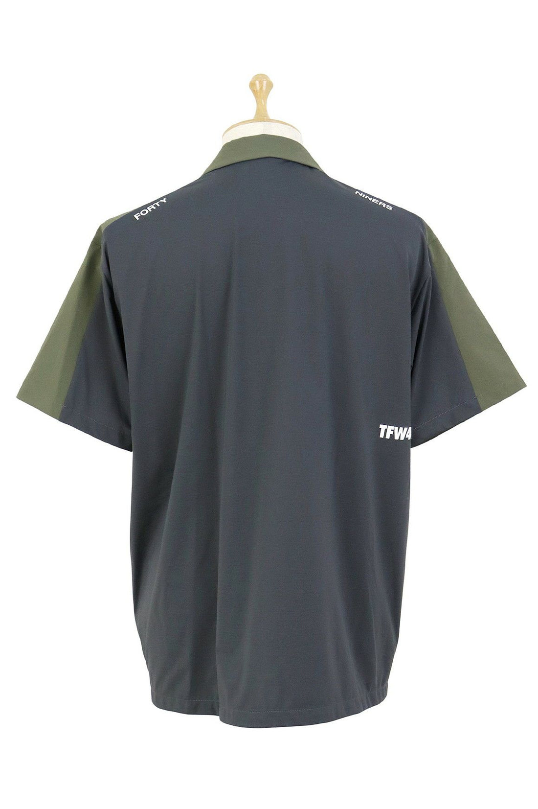 TFW49】《MEN'S》COMBINATION OPEN COLLAR SHIRT (KHxGREY