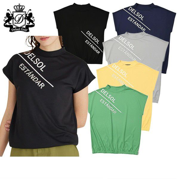 High neck shirt for women Delsol Golf DELSOL GOLF 2025 Spring/Summer New Golf Wear