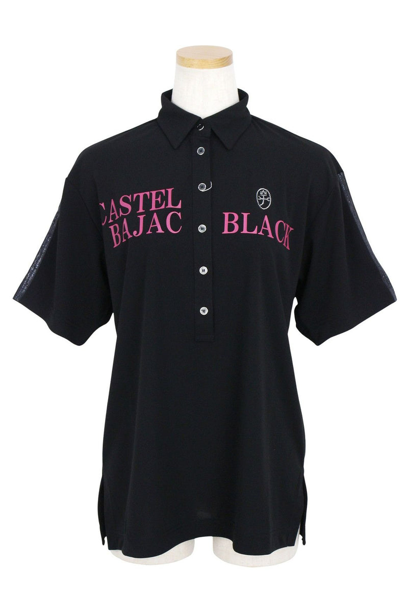 Polo shirt for women Castelbajac SPORT BLACK Line 2025 Spring/Summer New Golf Wear