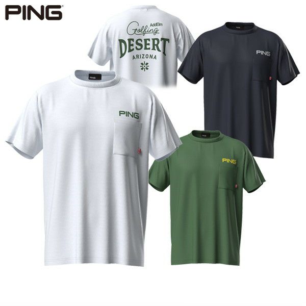 Men's T-shirt PING 2025 Spring/Summer New Golf Wear