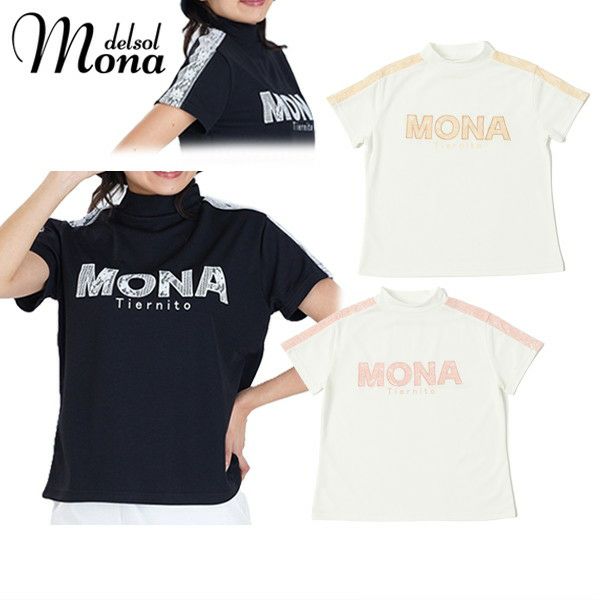 High neck shirt for women Mona DELSOL 2025 Spring/Summer New Golf Wear