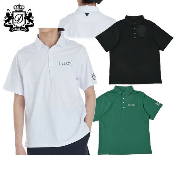 Men's polo shirt DELSOL GOLF 2025 Spring/Summer New Golf Wear