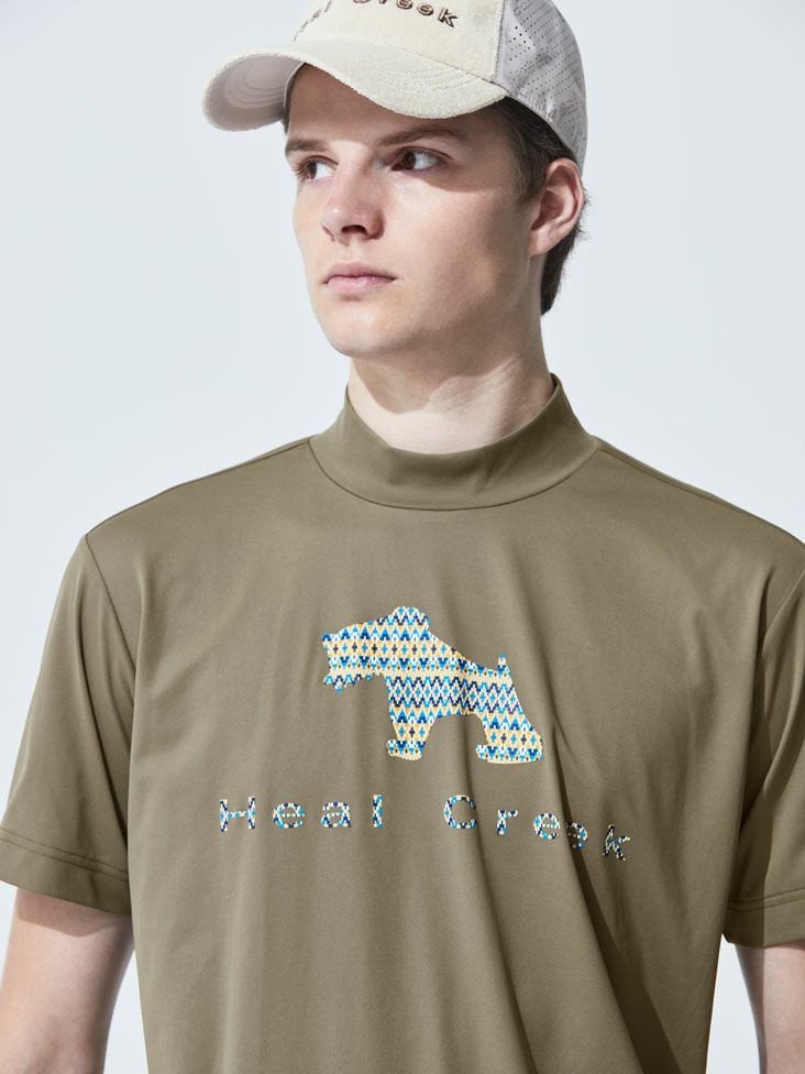 High Neck Shirt for Men Heal Creek 2025 Spring/Summer New Golf Wear