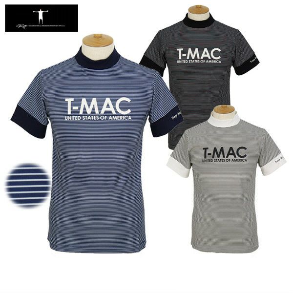 남자 t-mac 골프 착용을위한 하이 넥 셔츠