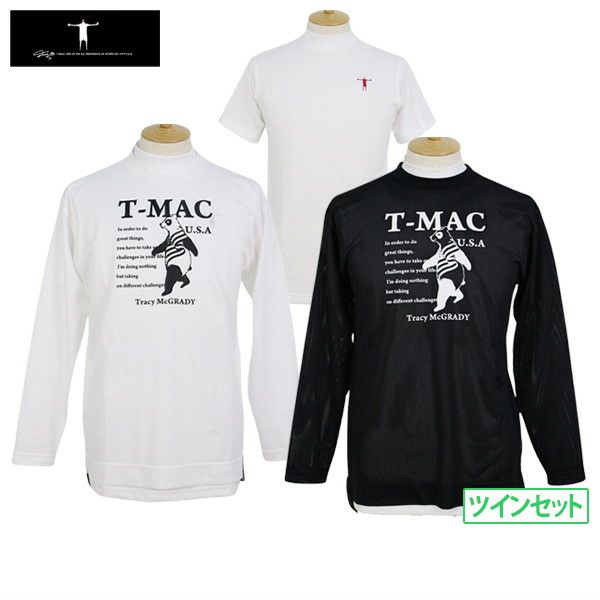 남자 t-mac 골프웨어를위한 티셔츠 및 하이 넥 셔츠