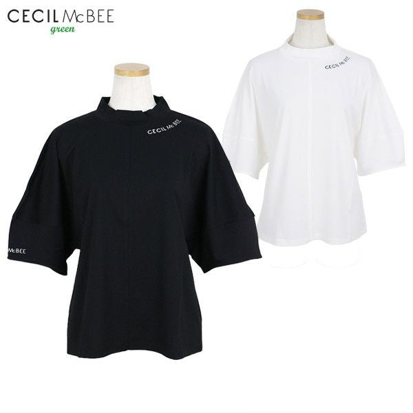 High neck shirt for women CECIL McBEE green Cecil McBEE green 2025 Spring/Summer New Golf Wear