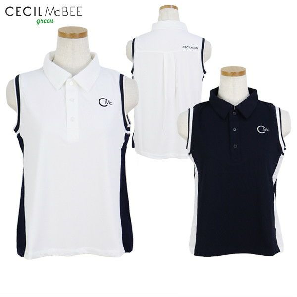 polo衫女士CECIL McBEE green塞西尔麦贝绿色2025春夏新款高尔夫球服